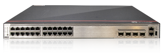 Коммутатор HUAWEI S5736-S24UM4XC base (24*100M/1G Ethernet ports, optional RTU upgrade to 2.5/5/10G, 4*10GE SFP+ ports, 1*expansion slot, PoE++) + Basic Software + 1000W AC (98011020_BSW)