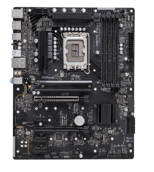 Материнская плата ASROCK H670 PG RIPTIDE, LGA1700, H670, 4*DDR4, DP+HDMI, 4xSATA3 6.0, M.2 Socket, RAID, 4xUSB 3.2,  Type-C, 2xUSB 2.0, ATX; 90-MXBHC0-A0UAYZ (H670 PG RIPTIDE)