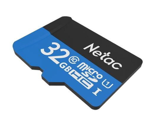 Карта памяти Netac MicroSD card P500 Standard 32GB, retail version w/SD adapter