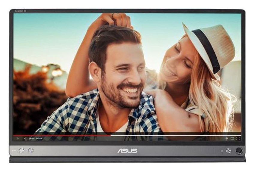 Монитор Asus 15.6" Portable MB16AP темно-серый IPS LED 16:9 глянцевая 220cd 178гр/178гр 1920x1080 FHD USB 0.86кг