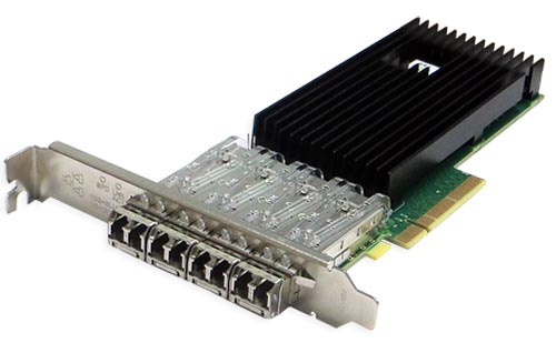 Сетевая карта Silicom 10Gb PE310G4I71L-XR Quad Port SFP+ 10 Gigabit Ethernet PCI Express Server Adapter X8 Gen3 , Low Profile, Based on Intel® XL710 (PE310G4I71L-XR)