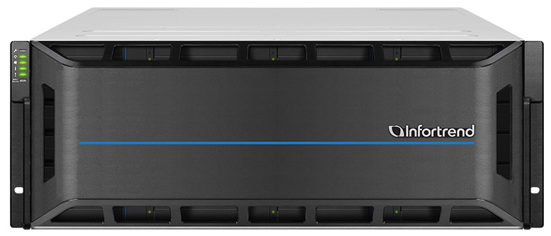 Disk Storage Система хранения данных EonStor GS 2000 2U/24bay NVMe All-Flash dual redundant 2x12Gb SAS,4x host board,4x4Gb,2x(PSU+FAN Module),2x(SuperCap.+Flash module),12xU.3 NVME SSD PCIe 4.0 3.84Tb,DWPD=1 (GS 2024URK3-DC) (GS2024UR00K3DC8U32)