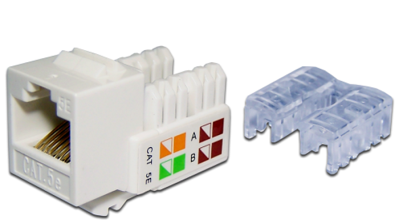 Модуль RJ45, кат.5е, белый (NM-KSTU90/WH)