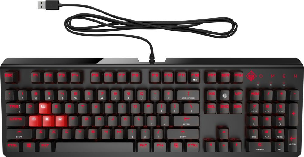 Клавиатура HP OMEN Encoder механическая черный USB for gamer LED