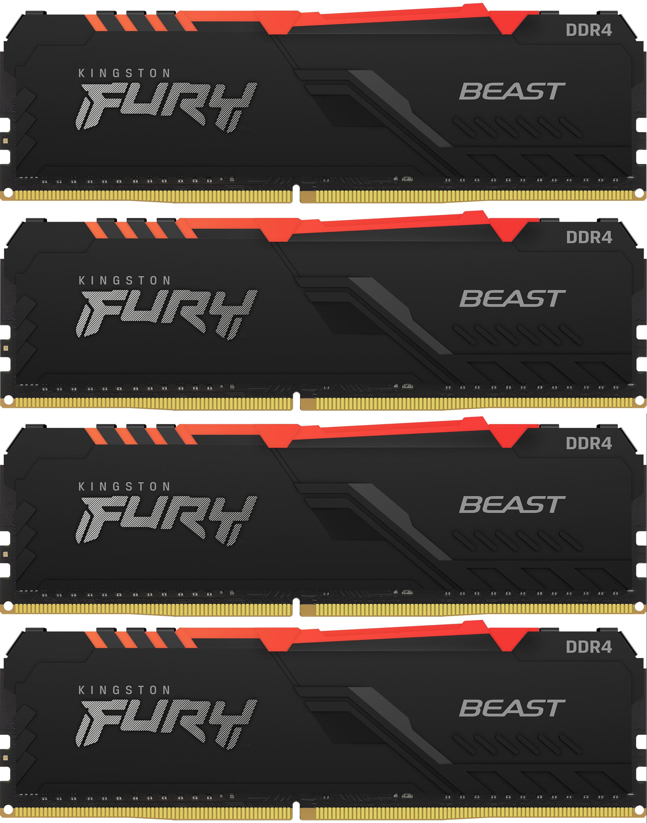 Память оперативная Kingston FURY Beast RGB KF426C16BBAK4/32