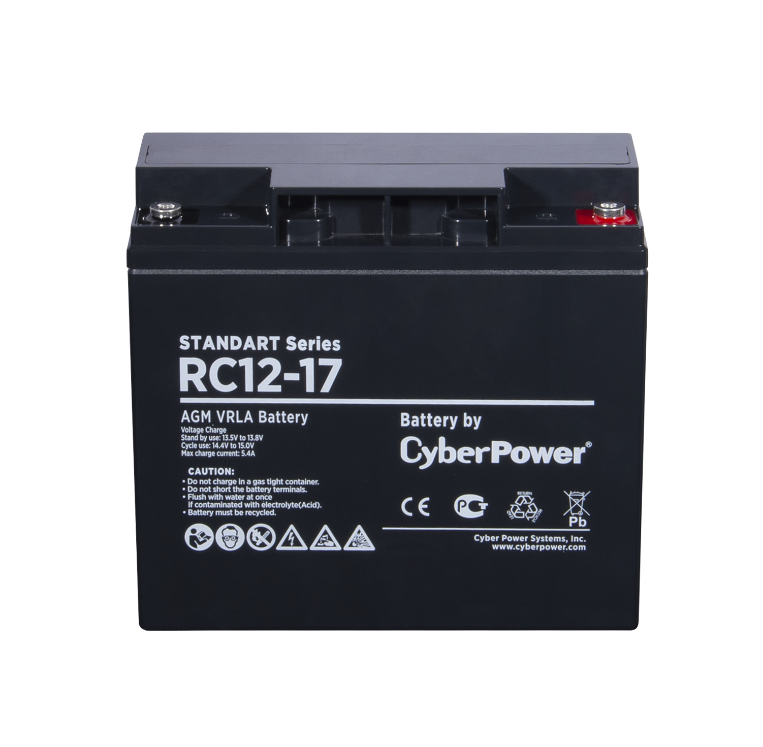 Аккумуляторная батарея SS CyberPower RC 12-17 / 12 В 17 Ач CyberPower Standart Series RC 12-17