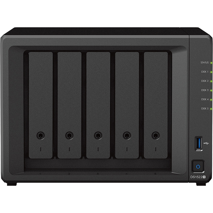 СХД настольное исполнение 5BAY NO HDD USB3 DS1522+ SYNOLOGY