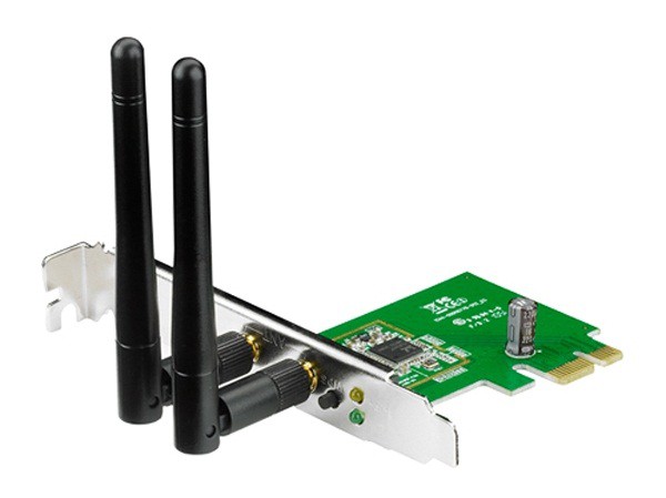 Сетевые адаптеры Сетевой адаптер WiFi Asus PCE-N15 N300 PCI Express (ант.внеш.съем) 2ант.