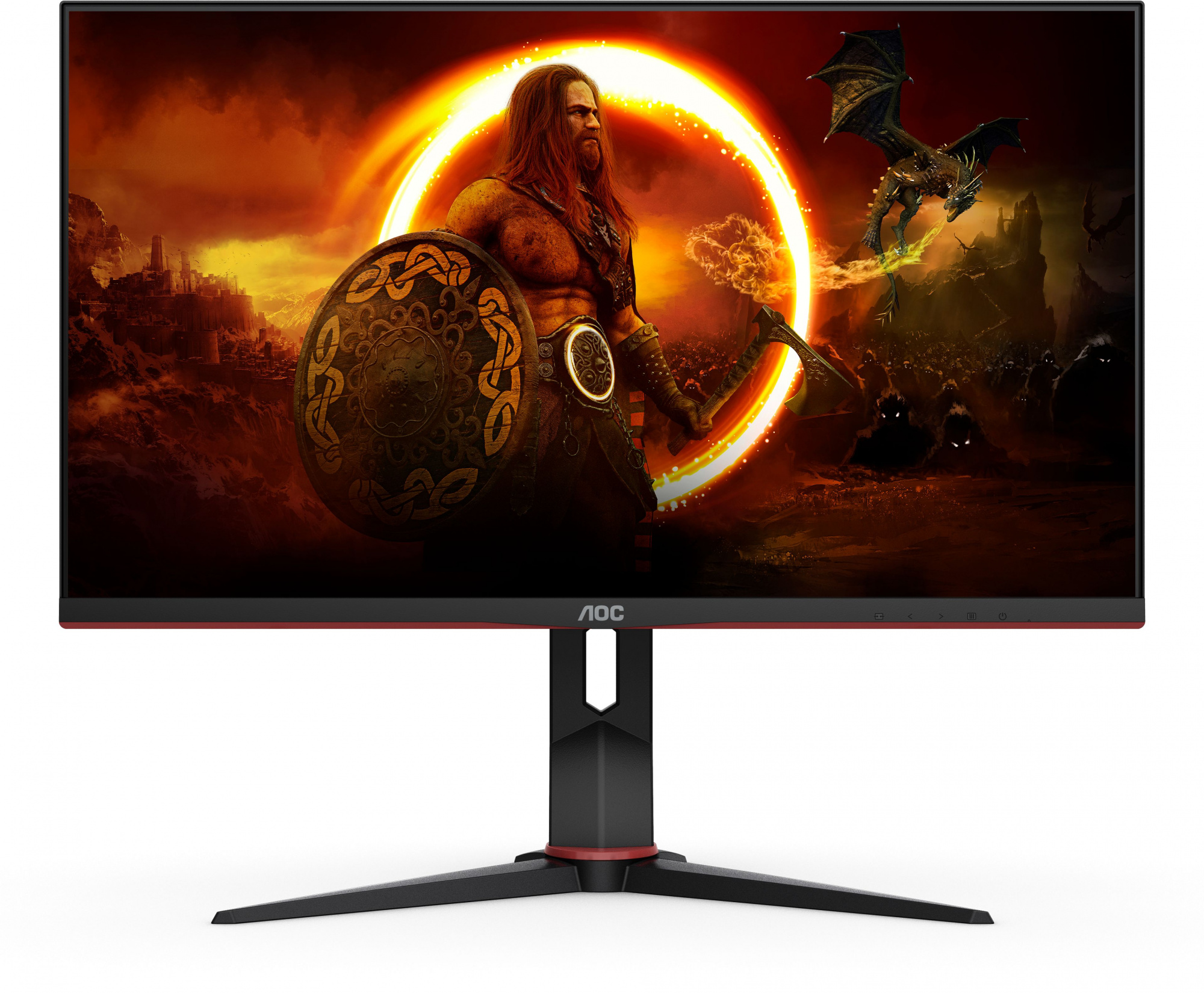 Мониторы Игровые  Неватека Монитор AOC 28" Gaming U28G2XU/BK IPS 3840x2160 370cd/m2 16:9