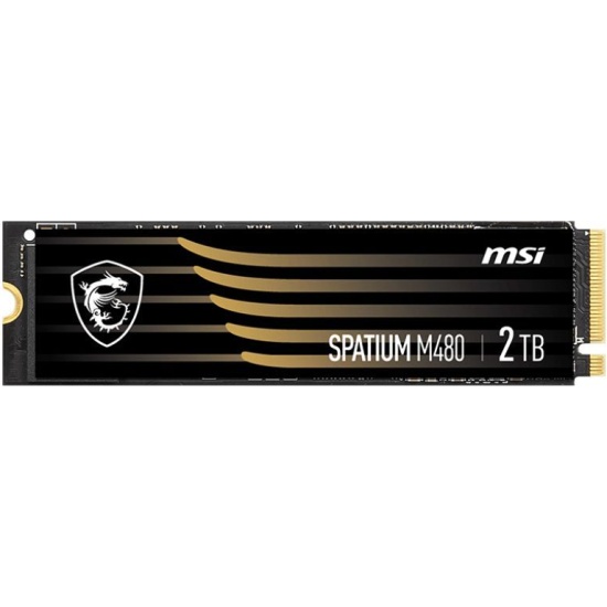 SSD жесткий диск PCIE 4.0 NVME M.2 2TB SPATIUM M480 2TB MSI