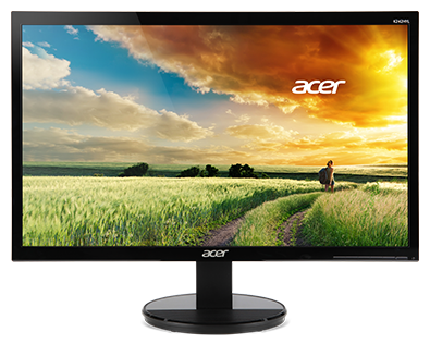 Монитор 23,8" ACER K242HYLHbi, VA, ZeroFrame, Black, 1920x1080, 75Hz, 1xVGA + 1xHDMI(1.4), FreeSync (UM.QX2EE.H01)