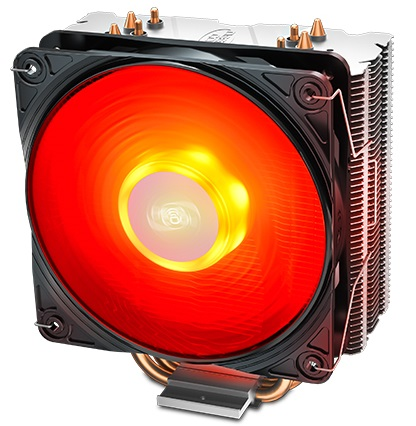 Кулер DEEPCOOL GAMMAXX 400 V2 RED LGA1366/115X/AM4/AM3/+/AM2/+/FM2/+/FM1 (20шт/кор, TDP 180Вт, PWM, Red Led Fan 120mm, 4 тепл. трубки прямого контакта ) RET (GAMMAXX 400 V2 RED)