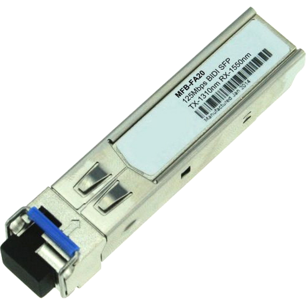 MFB-FA20  оптический трансивер WDM Tx-1310,  20KM, 100Mbps SFP fiber transceiver PLANET MFB-FA20