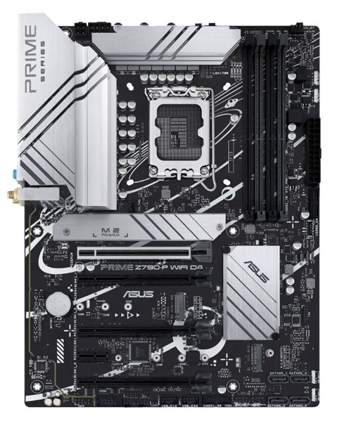 Материнская плата ASUS PRIME Z790-P WIFI D4, LGA1700, Z790, 4*DDR4, DP+HDMI, SATA3 + RAID, Audio, Gb LAN, USB 3.2, USB 2.0, COM*1 header (w/o cable), ATX; 90MB1DB0-M0EAY0 (PRIME Z790-P WIFI D4)