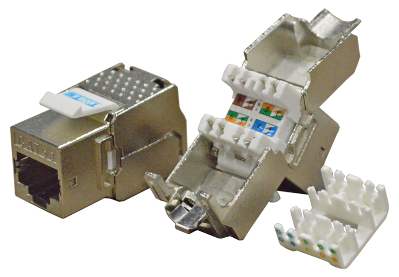 Модуль Keystone RJ45, Cat.6, STP, 180 градусов (TWT-OK45STP180/6)