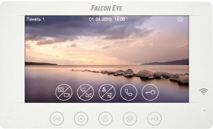 Видеодомофон Falcon Eye Cosmo HD Wi-Fi белый