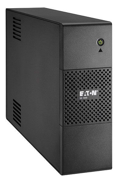 ИБП Eaton 5S 1000i, линейно-интерактивный, конструктив корпуса башня/десктоп, 1000VA, 600W, розетки IEC 320 C13 8шт., 4 с батарейной защитой, 4 c фильтрацией, USB, ёмкость батарей 2 x 12V / 7Ah, ШхГхВ 87х382х250мм., вес 9.48кг., гарантия 2 года. Eaton 5S