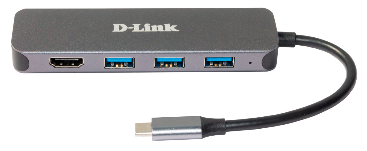 USB Hub  Неватека Разветвитель USB 3.0 D-Link DUB-2333 5порт. черный (DUB-2333/A1A)