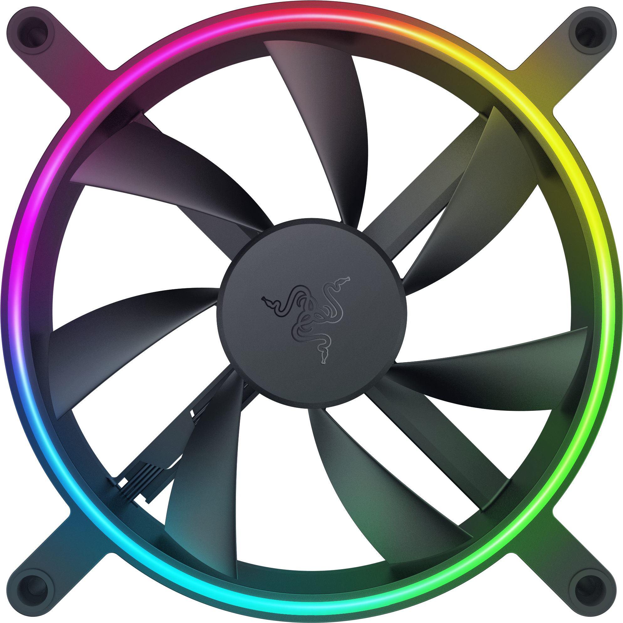 Кулер Razer Kunai Chroma RGB 140MM LED PWM Performance Fan - 3 Fans - FRML Packaging Razer Kunai Chroma - 140mm - 3 Fans (RC21-01810200-R3M1)