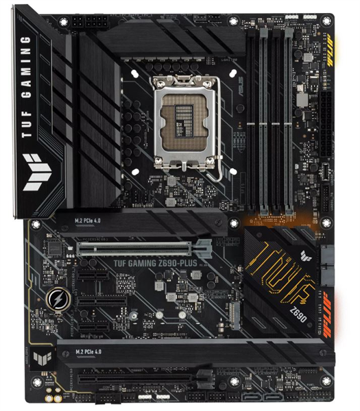 Материнская плата ASUS TUF GAMING Z690-PLUS, LGA1700, Z690, 4*DDR5, DP+HDMI, CrossFireX, SATA3 + RAID, Audio, Gb LAN, USB 3.2, COM*1 header (w/o cable), ATX; 90MB16B0-M0EAY0 (TUF GAMING Z690-PLUS)