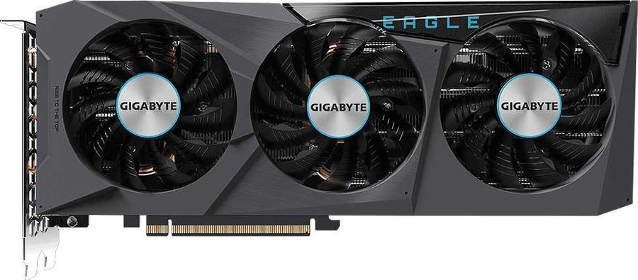 Видеокарта Gigabyte PCI-E 4.0 GV-N3070EAGLE-8GD 2.0 LHR NVIDIA GeForce RTX 3070 8192Mb 256 GDDR6 1725/14000/HDMIx2/DPx2/HDCP Ret