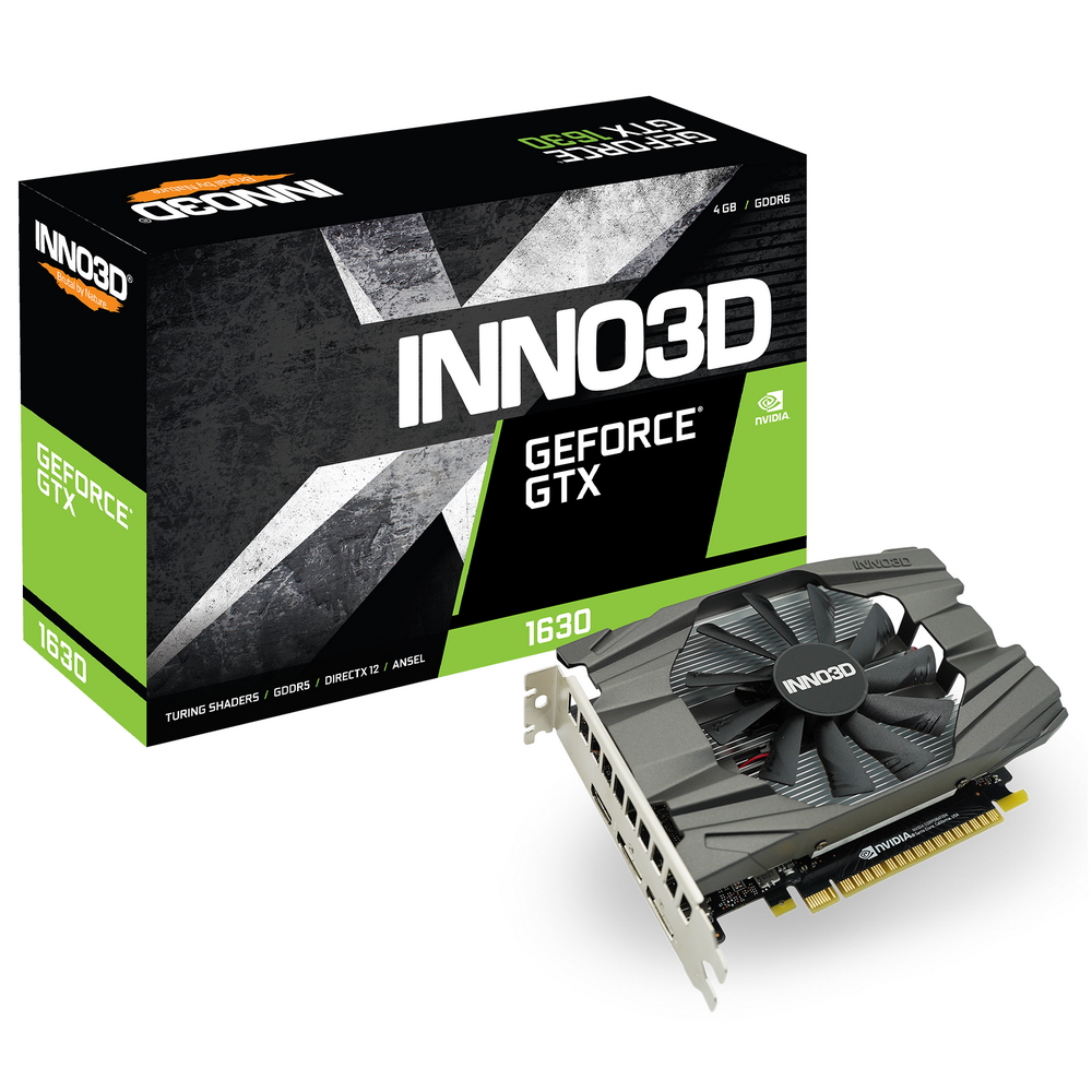 Видеокарта INNO3D nVidia GTX 1630 1740 4096 12000 64 RTL [N16301-04D6-1177VA19]