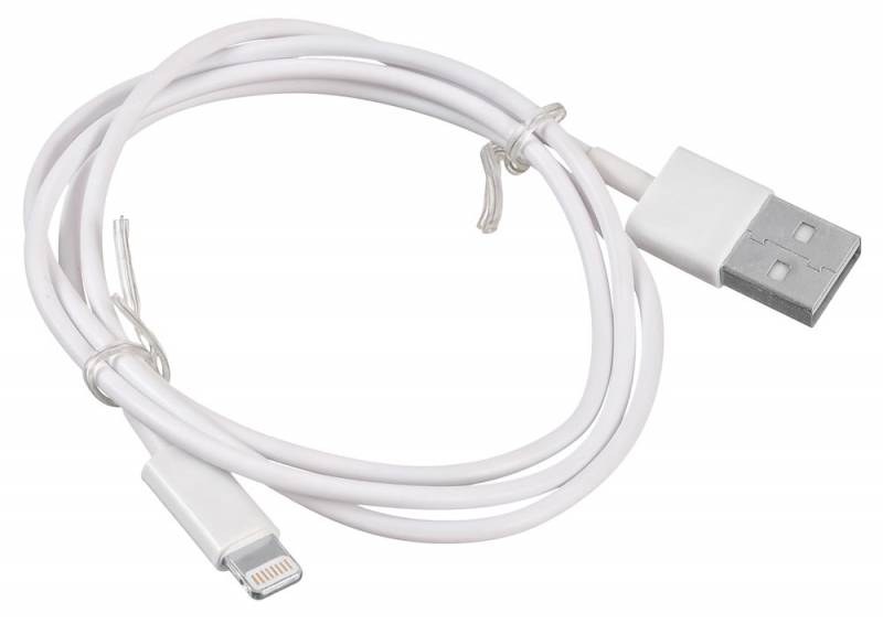 Кабель Buro BHP LIGHTNING 0.8 USB (m)-Lightning (m) 0.8м белый