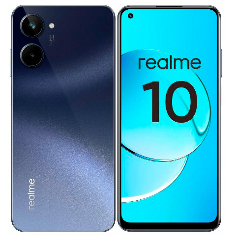 Смартфон Realme RMX3630 10 128Gb 8Gb черный моноблок 3G 4G 2Sim 6.4" 1080x2400 Android 12 50Mpix 802.11 a/b/g/n/ac NFC GPS GSM900/1800 GSM1900 TouchSc microSD