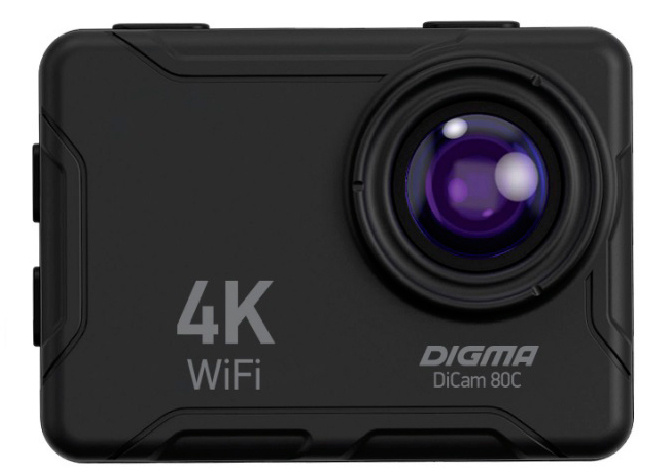   Неватека Экшн-камера Digma DiCam 80C черный