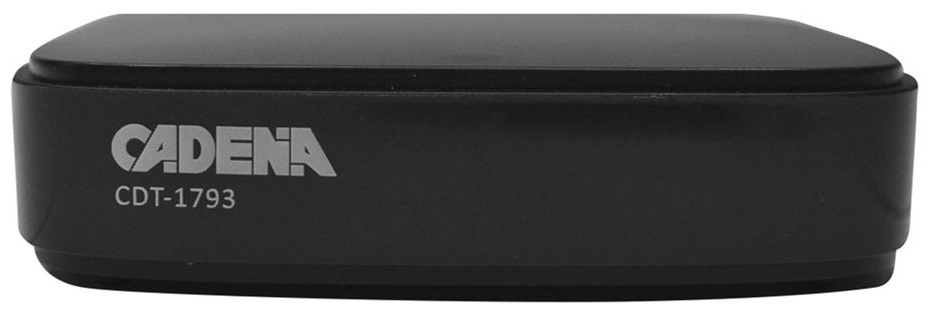 Цифровые ТВ ресиверы Ресивер DVB-T2 Cadena CDT-1793 черный