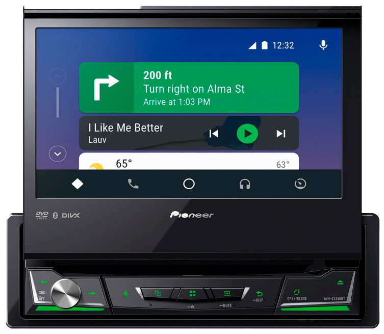 Головные устройства  Неватека Автомагнитола CD DVD Pioneer AVH-Z7250BT 2DIN 4x50Вт