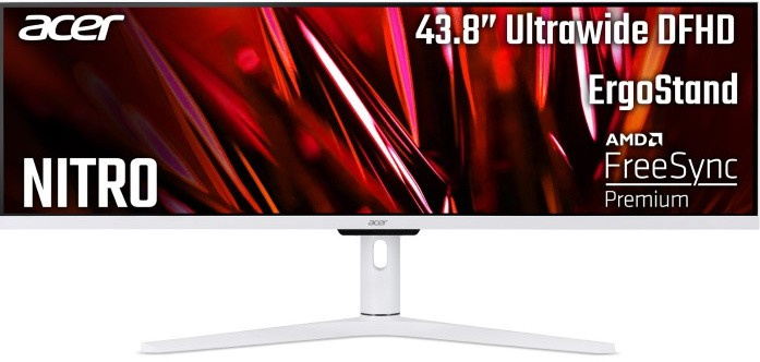 Монитор Acer 43.4" Nitro XV431CPwmiiphx черный IPS LED 32:9 HDMI M/M матовая HAS Pivot 1000:1 350cd 178гр/178гр 3840x1080 DisplayPort FHD USB 6.24кг