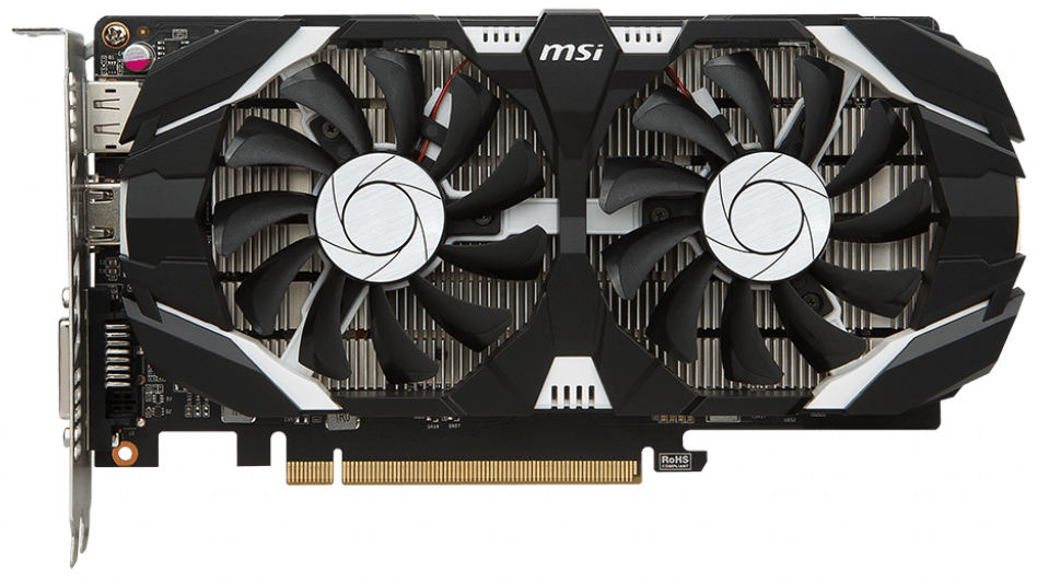 Видеокарта MSI GeForce GTX 1050 Ti 4GT OCV1