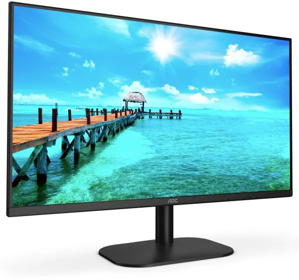 Мониторы ЖК  Неватека Монитор AOC 23.8" 24B2XD черный IPS LED 16:9 DVI матовая 250cd 178гр/178гр 1920x1080 D-Sub FHD 2.7кг