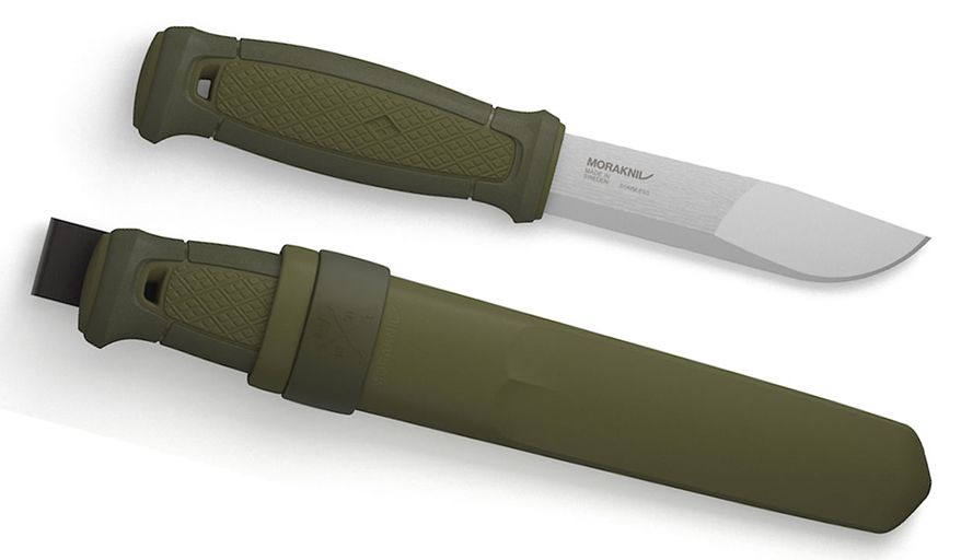 Ножи кухонные  Неватека Нож Morakniv Kansbol (12634) стальной разделочный лезв.109мм прямая заточка хаки