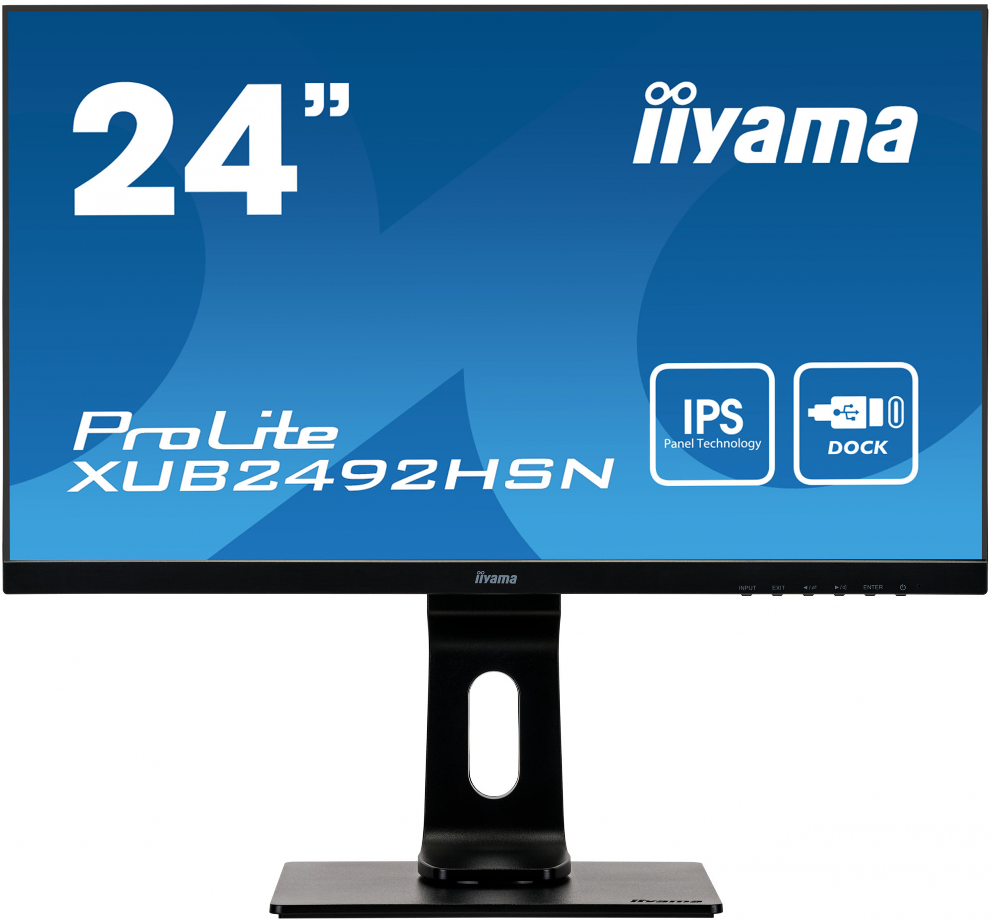 Монитор Iiyama 23.8" ProLite XUB2492HSN-B1 черный IPS LED 16:9 HDMI M/M матовая HAS Pivot 250cd 178гр/178гр 1920x1080 DisplayPort FHD USB 5.4кг