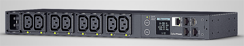 Панель питания распределительная CyberPower PDU PDU81005 1U type, 16Amp, plug IEC 320 C20, (8) IEC 320 C13 (PDU81005)