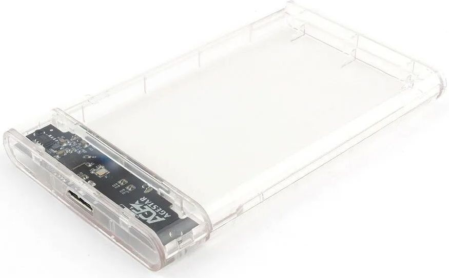  Внешний корпус для HDD/SSD AgeStar 3UB2P4C SATA пластик Прозрачный 2.5"