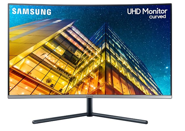   Неватека Монитор Samsung 31.5" U32R590CWM VA LED изогнутый 16:9 3840x2160 4ms 2500:1 250cd 178/178 HDMI DP 60Hz Tilt Dark Blue Gray 1 year (LU32R590CWMXUE)