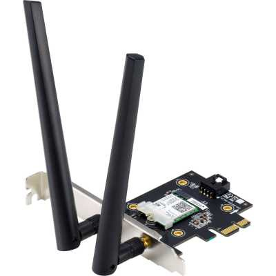 Сетевые адаптеры Сетевой адаптер WiFi + Bluetooth Asus PCE-AX3000 AX3000 PCI Express (ант.внеш.съем) 2ант.