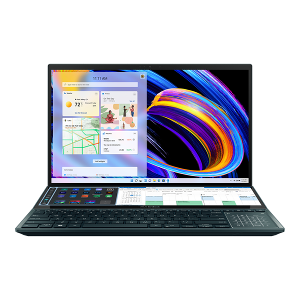 Ноутбук ASUS Zenbook Pro Duo UX582ZW-H2021X Core i7-12700H/32Gb DDR4/1Tb SSD/OLED Touch 15,6" 3840x2160/GeForce RTX 3070Ti 8Gb/WiFi6/BT/Cam/Windows 11 Pro/ (90NB0Z21-M001P0)