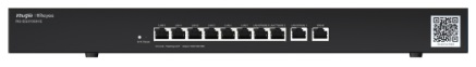 Маршрутизатор Reyee Rack-mountable 10-port full gigabit router, providing one WAN port, six LAN ports, and three LAN/WAN ports; recommended concurrency of 300, maximum 1.5 Gbps throughput; cloud remote management s (RG-EG310GH-E)