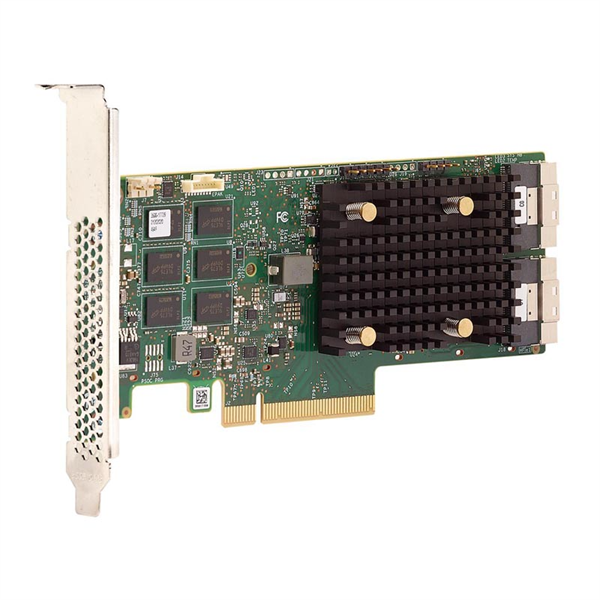 Контроллер Broadcom/LSI 9560-16I SGL (05-50077-00) PCIe 4.0 x8 LP, SAS/SATA/NVMe, RAID 0,1,5,6,10,50,60, 16port(2*int SFF8654), 8GB Cache, 3916ROC, RTL (05-50077-00)