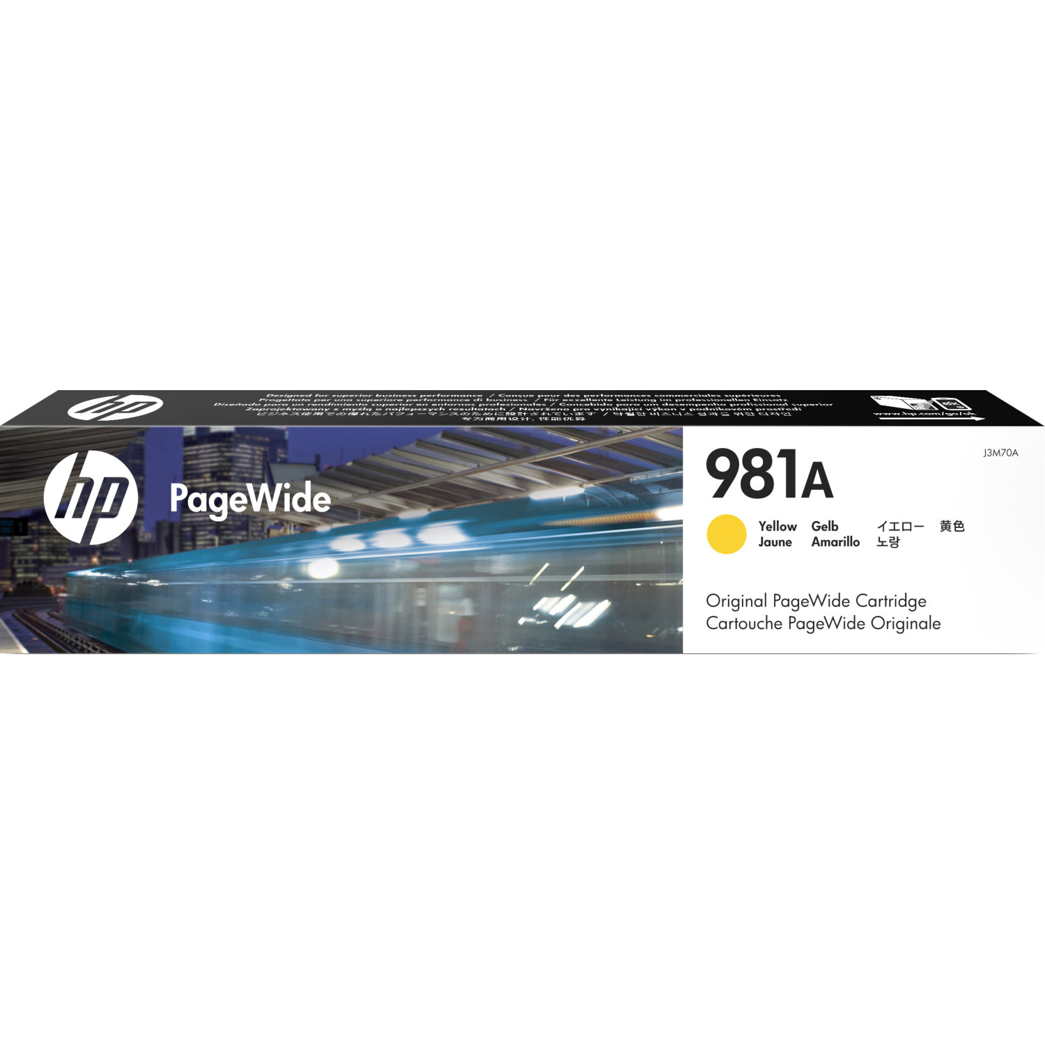 Cartridge HP 981A для PageWide, желтый (6 000 стр.) (J3M70A)