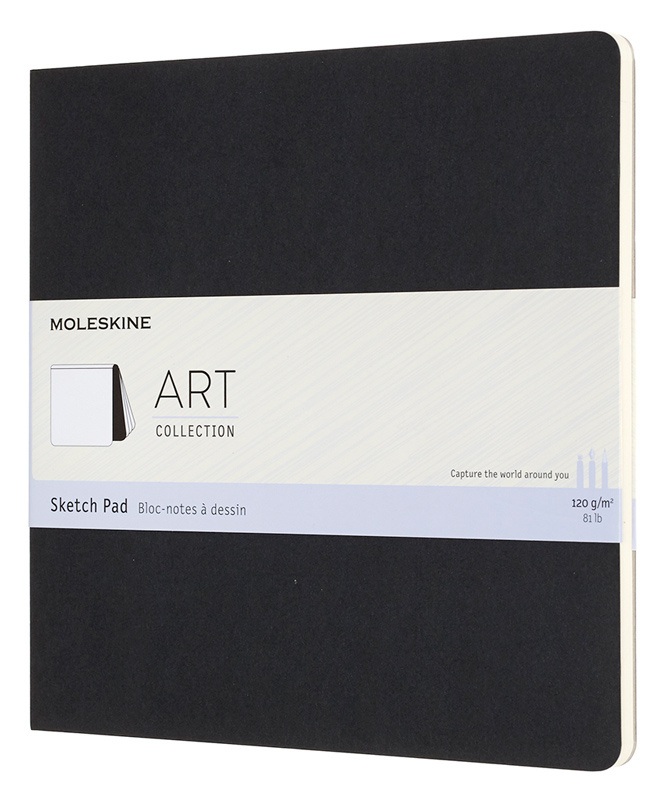 Блокнот для рисования Moleskine ART SOFT SKETCH PAD ARTSKPAD5 190x190мм 48стр. мягкая обложка черный