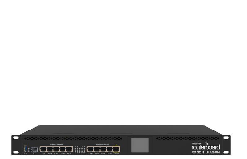 Маршрутизатор 1000M 10PORT 1SFP RB3011UIAS-RM MIKROTIK