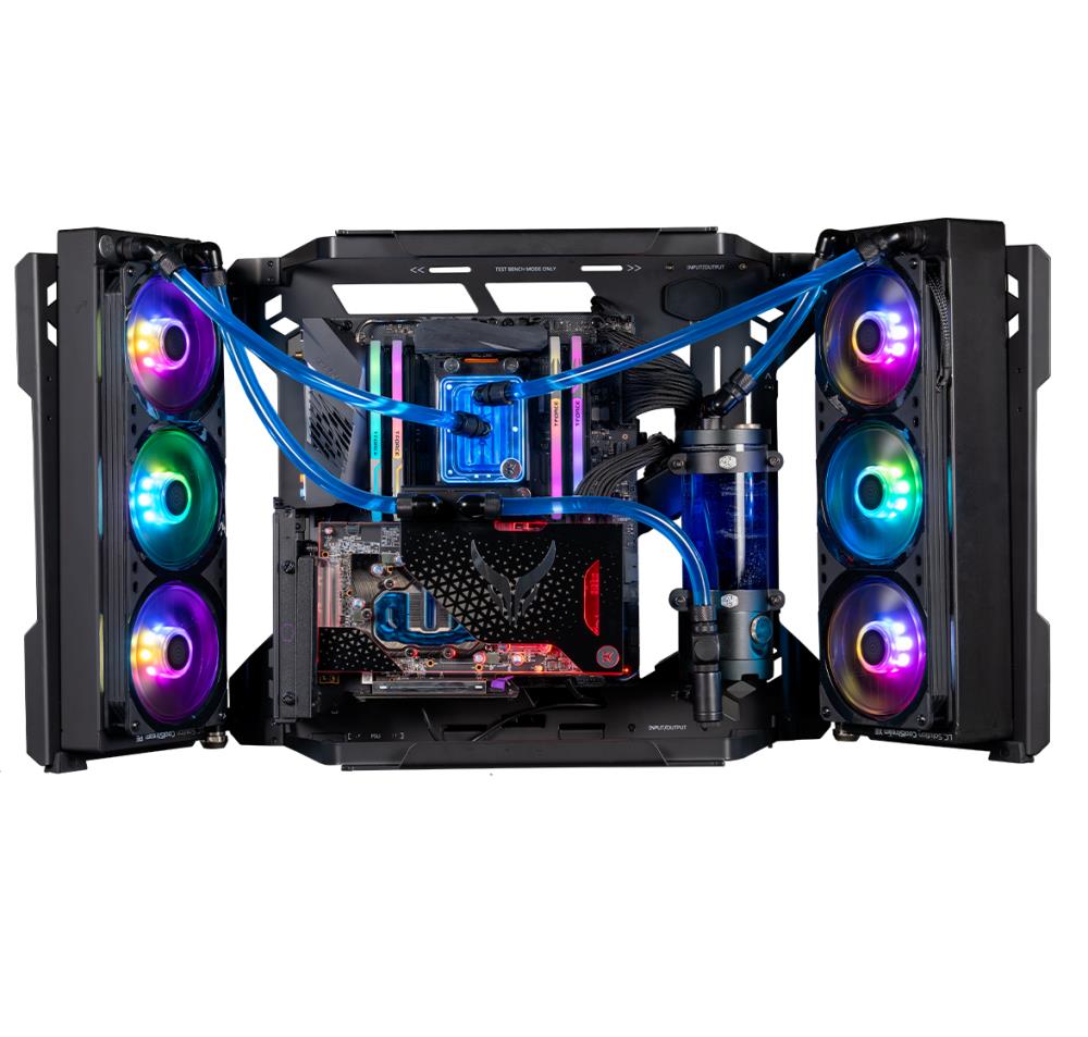 Корпус Cooler Master MasterFrame 700 черный/черный без БП ATX 9x120mm 5x140mm 4xUSB3.0 audio bott PSU