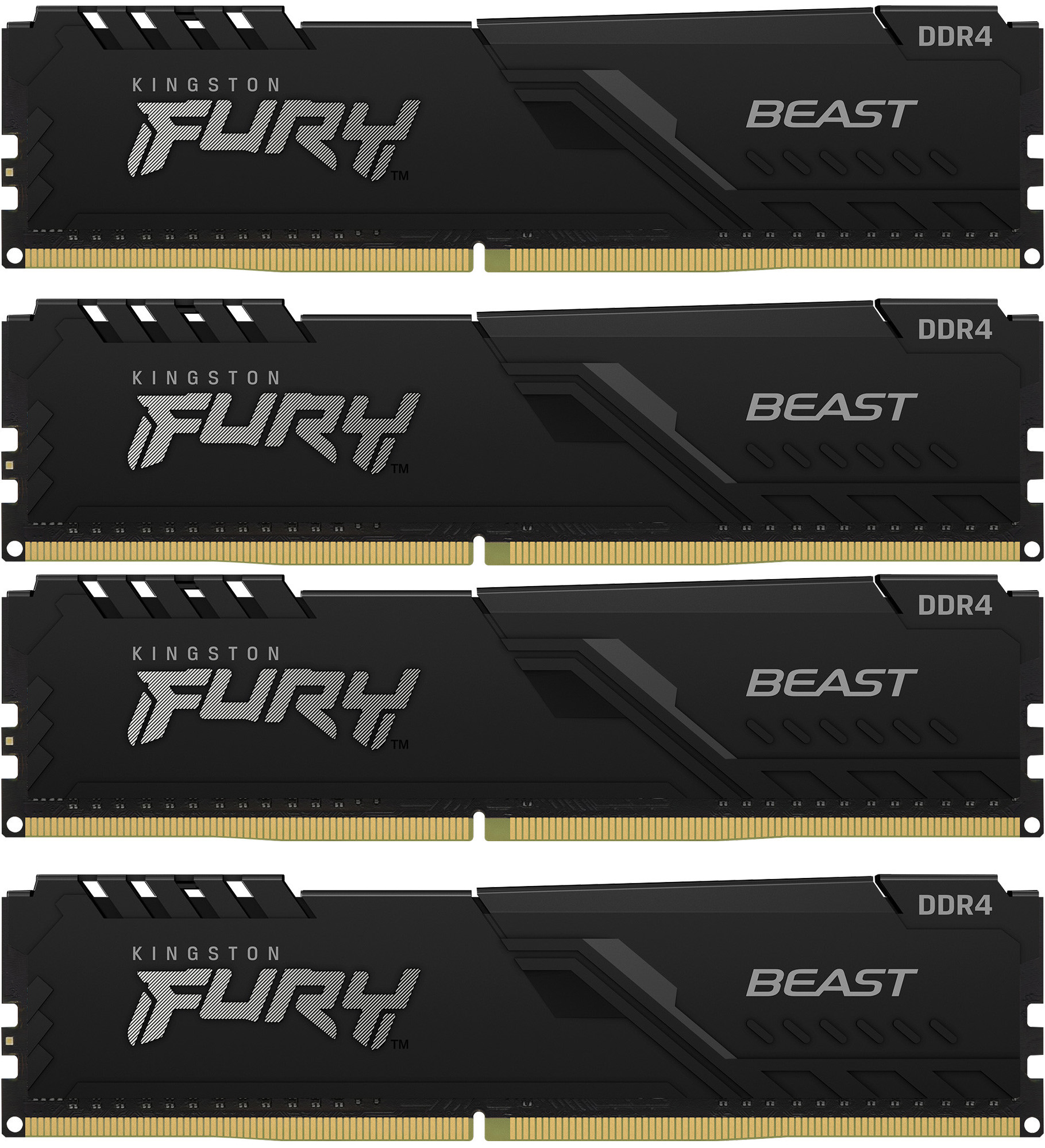 Память оперативная Kingston FURY Beast KF436C17BBK4/32