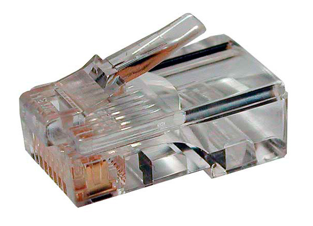 Коннектор Hyperline (PLUG-8P8C-U-C5-100) UTP кат.5e RJ45 прозрачный (упак.:100шт)