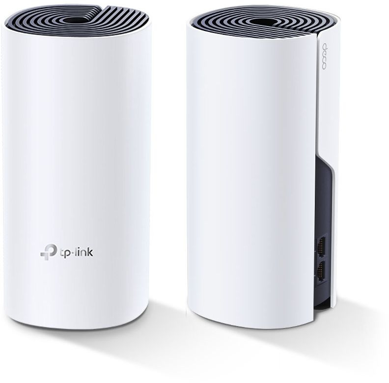 Бесшовный Mesh роутер TP-Link DECO P9 (2-PACK) AC1200 10/100/1000BASE-TX белый (упак.:2шт)